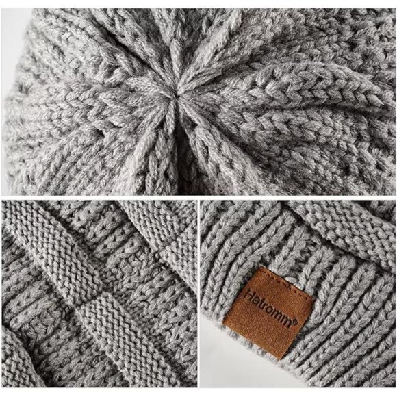 3 Pack Slouchy Beanies Oversized Knit Warm Winter Hats - Picture 6 of 6